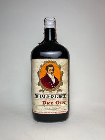 John William Burdon's Dry Gin - 1960s (ABV Not Stated, 100cl)