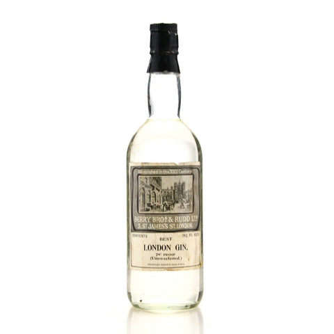 Berry Brothers & Rudd Berry's Best Unsweetened London Dry Gin - 1960s (40%, 75cl)