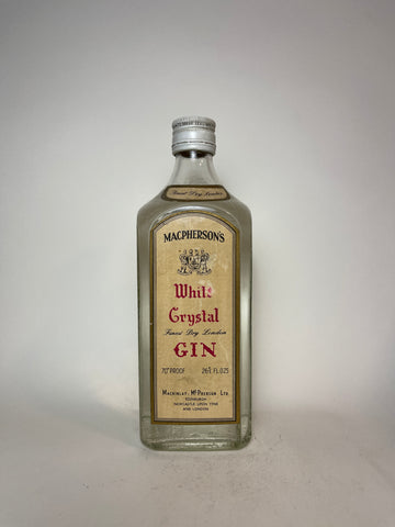 Macpherson's White Crystal Finest Dry London Gin - 1960s (40%, 75cl)