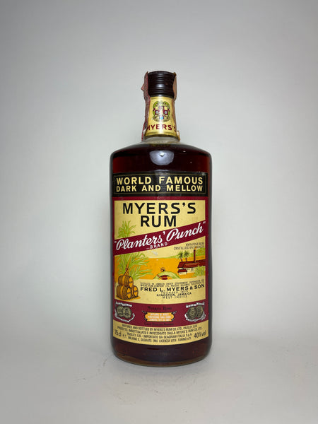 Myers's Planter's Punch Rum Fine Jamaica Rum - 1980s (40%, 75cl
