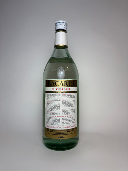 Bacardi Silver Label - 1960s (40%, 114cl) – Old Spirits Company