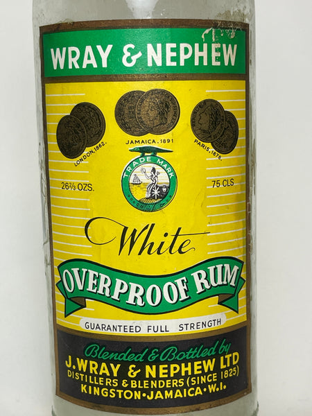 J. Wray & Nephew's White Overproof Jamaican Rum - 1970s (ABV Not