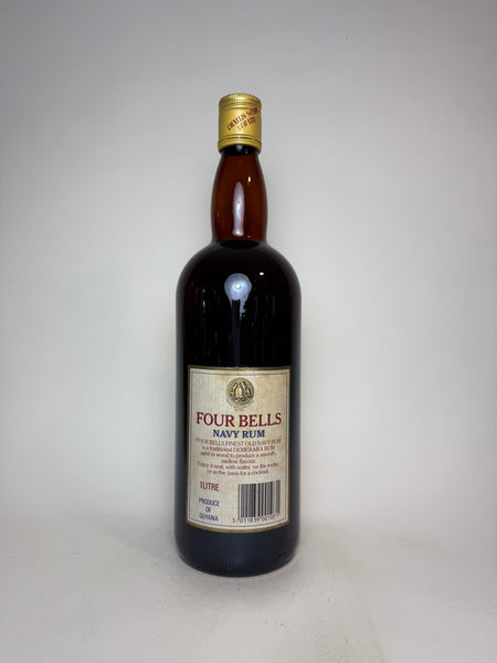 FOUR BELLS NAVY RUM 古酒 Challis Stern Four Bells Finest Old Guyana Navy Rum - 1980s (42.9