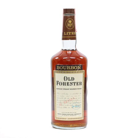 Old Forester Kentucky Straight Bourbon Whiskey - Bottled 1977 (43%, 100cl)