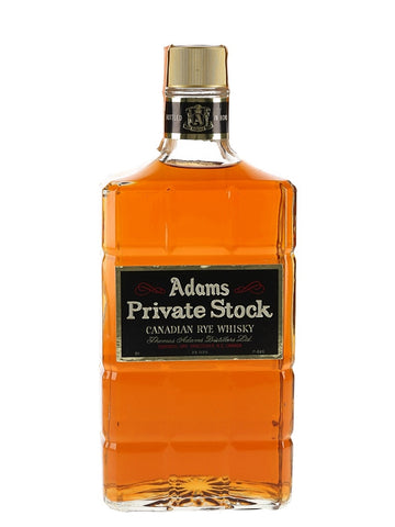 Thomas Adams' Private Stock Blended Canadian Rye Whiskey - Distilled 1965 (ABV Not Stated, 71cl)