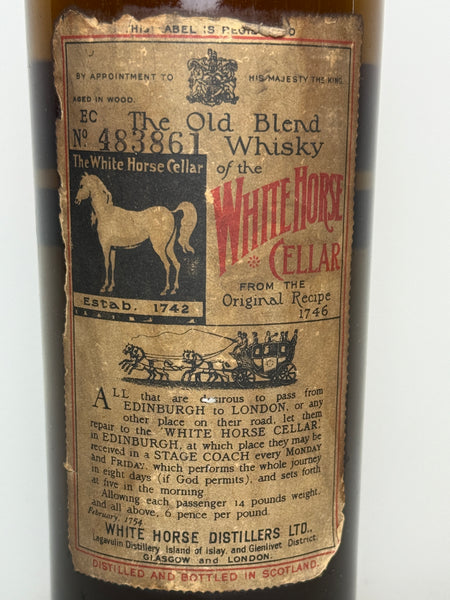 White Horse Blended Scotch Whiskey - 1936-52 (ABV Not Stated, 75cl
