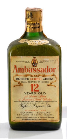 Taylor & Ferguson Ambassador 12YO Blended Scotch Whisky - Distilled mid-late 1940s-early 1950s / Bottled pre-1964 (43%, 75cl)
