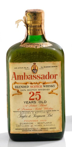 Taylor & Ferguson Ambassador 25YO Blended Scotch Whisky - Distilled 1930s / Bottled pre-1964 (43%, 75cl)