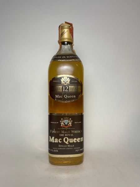 Alex Albright's MacQueen 12YO Blended Scotch Whisky - 1970s (40