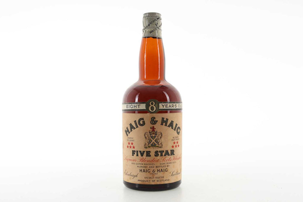 Haig & Haig 8YO 5* Liqueur Blended Scotch Whisky - Distilled c. 1960 / Bottled c. 1968 (43.4%, 75.7cl)