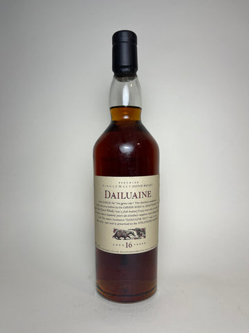 Flora & Fauna Daluaine 16YO Speyside Single Malt Scotch Whisky - Distilled late 1980s / Bottled pre-2006 (43%, 70cl)