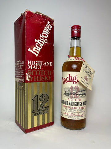 Arthur Bell's Inchgower 12 Year Old De Luxe Highland Scotch Whisky - 1970s (40%, 75cl)