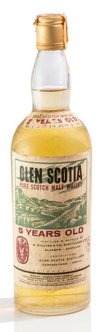 A. Gillies & Co.'s Glen Scotia 5YO Campbelltown Pure Scotch Malt Whisky - 1970s (40%, 75cl)