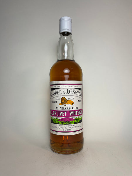 George & J.G. Smith's The Glenlivet 21YO Pure Malt Scotch Whisky