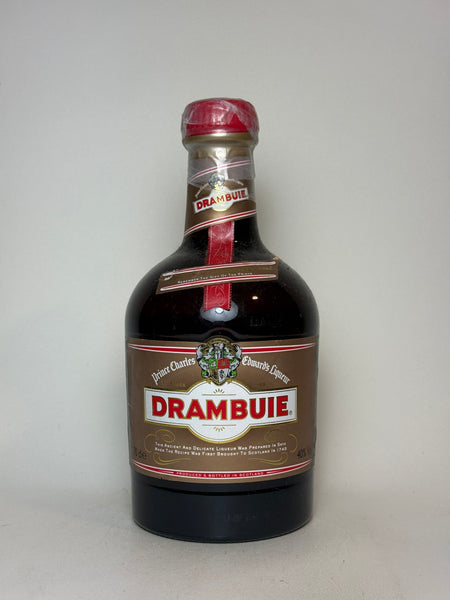 「箱はダメージあり」Old Bottle DRAMBUIE ドランブイ DRAMBUIE ドランブイ 旧ラベル チェック柄 オールドボトル 古酒 未開封