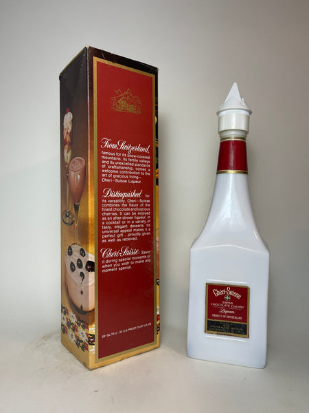 Cheri-Suisse Swiss Chocolate-Cherry Liqueur - 1970s (26%, 70cl