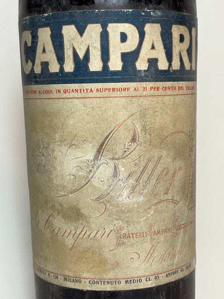 Campari Bitter - 1930s (21+%, 93cl) – Old Spirits Company