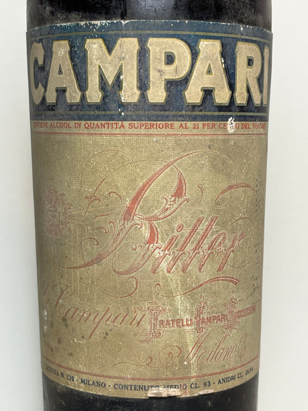 Campari Bitter - 1930s (21+%, 93cl) – Old Spirits Company