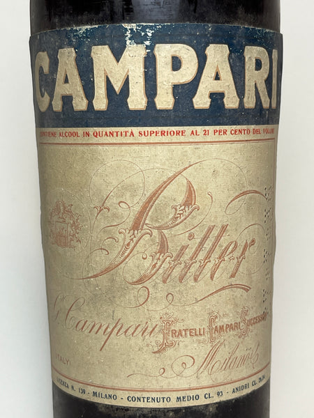 Campari Bitter - 1930s (21+%, 93cl) – Old Spirits Company