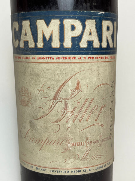 Campari Bitter - 1930s (21+%, 93cl) – Old Spirits Company