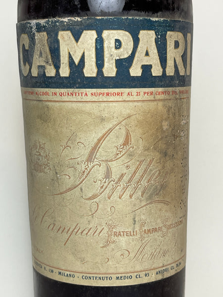 Campari Bitter - 1930s (21+%, 93cl) – Old Spirits Company