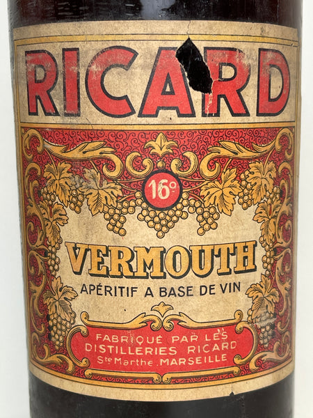 Ricard Sweet Red Vermouth - 1930s (16%, 100cl) – Old Spirits Company