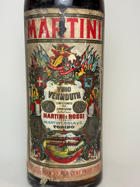 Martini & Rossi Sweet Red Vermouth - 1940s (16%, 100cl) – Old