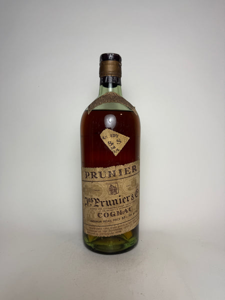 Jas. Prunier Cognac- 1936-52 (ABV Not Stated, 70cl) – Old Spirits