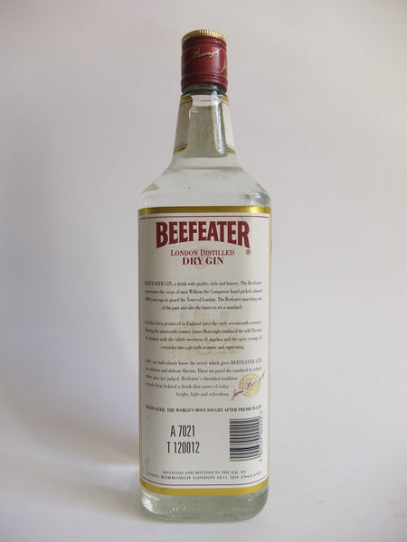 James Burrough's Beefeater London Dry Gin - 1990s (47%, 100cl