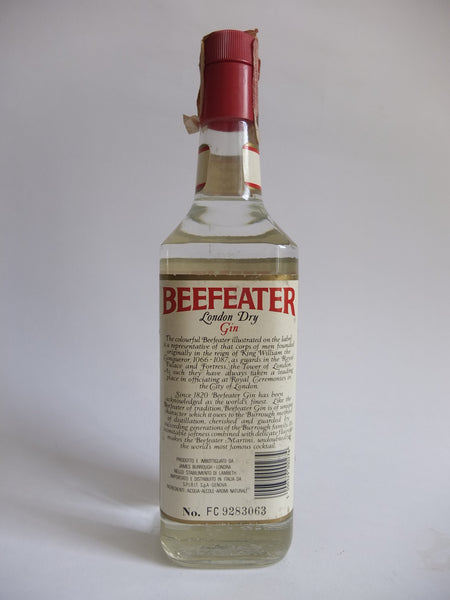 Beefeater London Dry Gin - Early 1980s (40%, 75cl) – Old Spirits