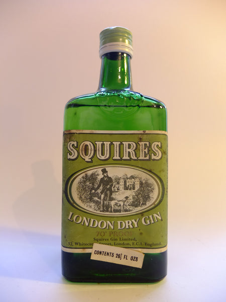 Squires London Dry Gin - 1950s / 1960s (40%, 75.7cl) – Old Spirits