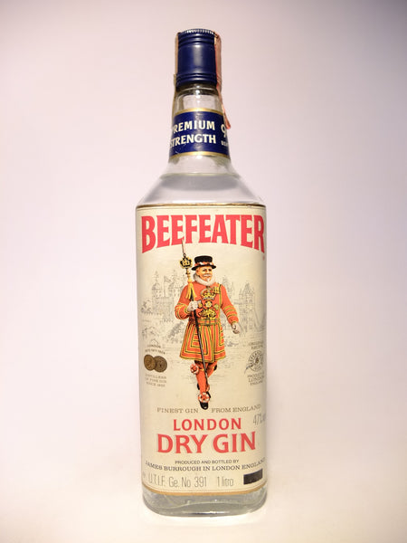 James Burrough's Beefeater London Dry Gin - 1980s (47%, 100cl