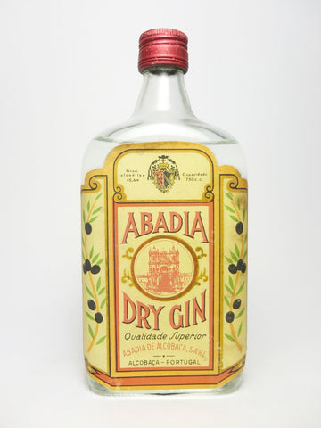 Abadia de Alcobaça Dry Gin - 1960s (45.6%, 75cl)