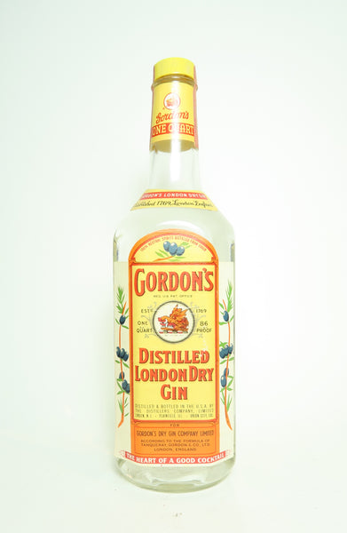 Gordon's Dry Gin 1957年輸入品 Gordon's Dry Gin 1957年輸入品 レア品？ 裏ラベル逆さ張り