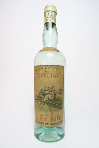 Farquay’s Special Dry Gin - 1920-30s (ABV Not Stated, 75cl)