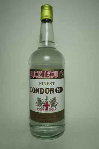 Bucktrout's Finest London Gin - 1980s, (ABV Not Stated, 100cl)