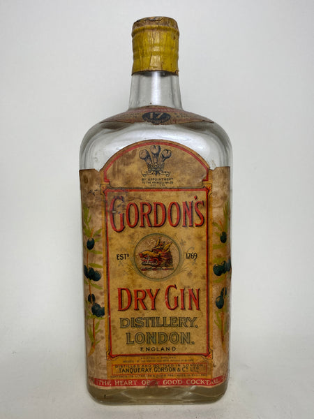 無*題様 Gordon's Dry Gin ヴィンテージ Gordon's London Dry Gin (Export) - 1950s (47%, 75cl) – Old Spirits