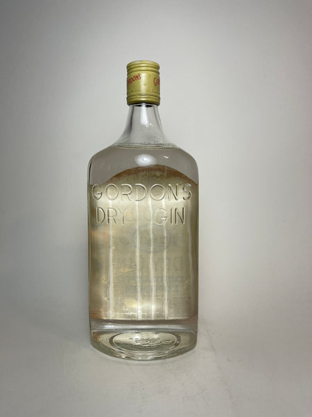 Gordon's London Dry Gin (Export) - 1960s (47.3%, 94.6cl) – Old