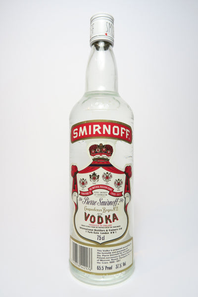 Smirnoff Red Label Vodka - 1980s (37.5%, 75cl) – Old Spirits Company