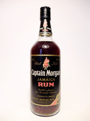 Captain Morgan Black Label Jamaica Rum - 1970s (40%, 75cl)