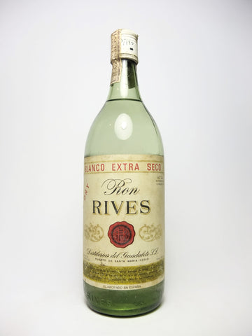 Destillerias Del Guadalete's Ron Rives Blanco Extra Seco - 1960s (40%, 93cl)