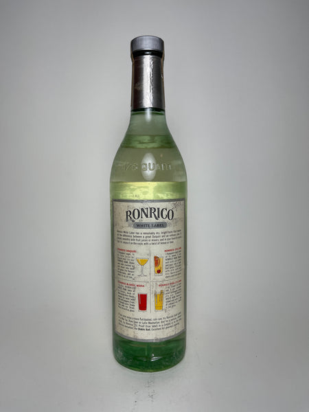Ronrico White Label Puerto Rican Rum - 1960s (40%, 75.7cl) – Old
