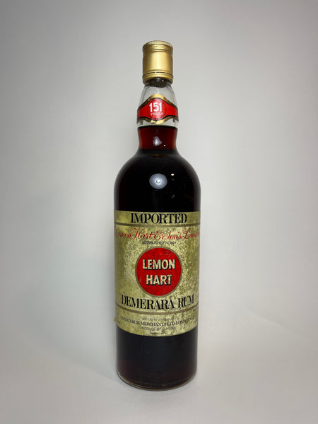 Lemon Hart Demerara Rum - 1970s (75.5%, 94.6cl) – Old Spirits Company