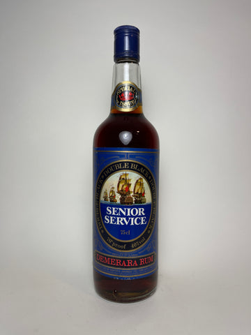 Norton & Landridge Senior Service Double Black Demerara Rum - 1980s (40%, 75cl)