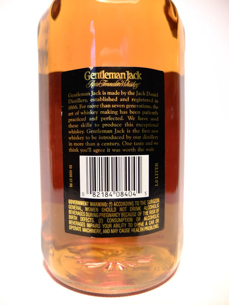 Jack Daniel's 'Gentleman Jack' Rare Tennessee Whiskey - 1988-91