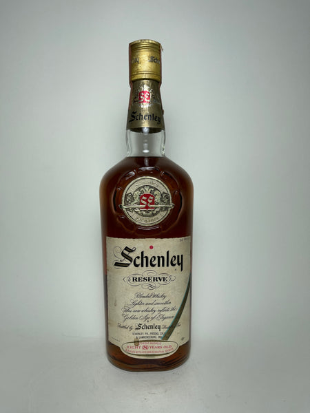 Schenley Reserve 8YO Blended American Whiskey - Bottled 1972 (43