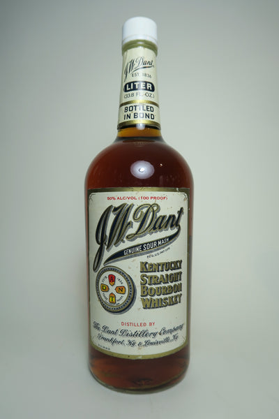 J. W. Dant Kentucky Straight Bourbon Whisky - Bottled 1989 (50