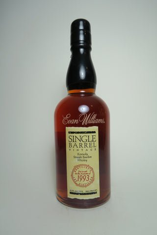 Evan Williams Single Barrel Vintage Kentucky Straight Bourbon Whiskey - Barrelled 9.15.93 (43.3%, 75cl)