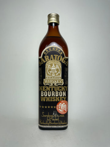 Saratoga Kentucky Straight Bourbon Whiskey - 1970s (ABV Not Stated, 70cl)