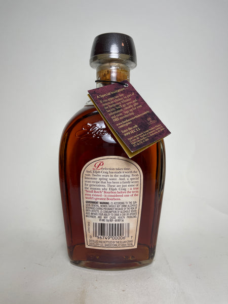 Elijah Craig 12YO Kentucky Straight Bourbon Whiskey - Distilled